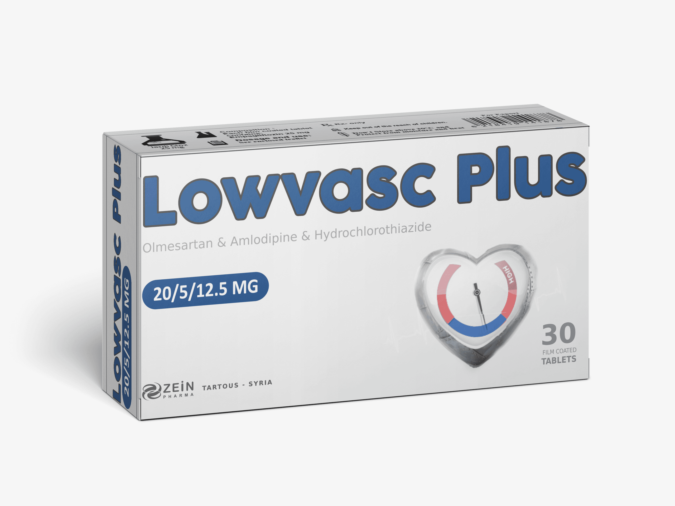 Lowvasc Plus 20/5/12.5 mg